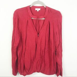 UMGEE | Choker Style Deep V Top Red Women’s Size Medium